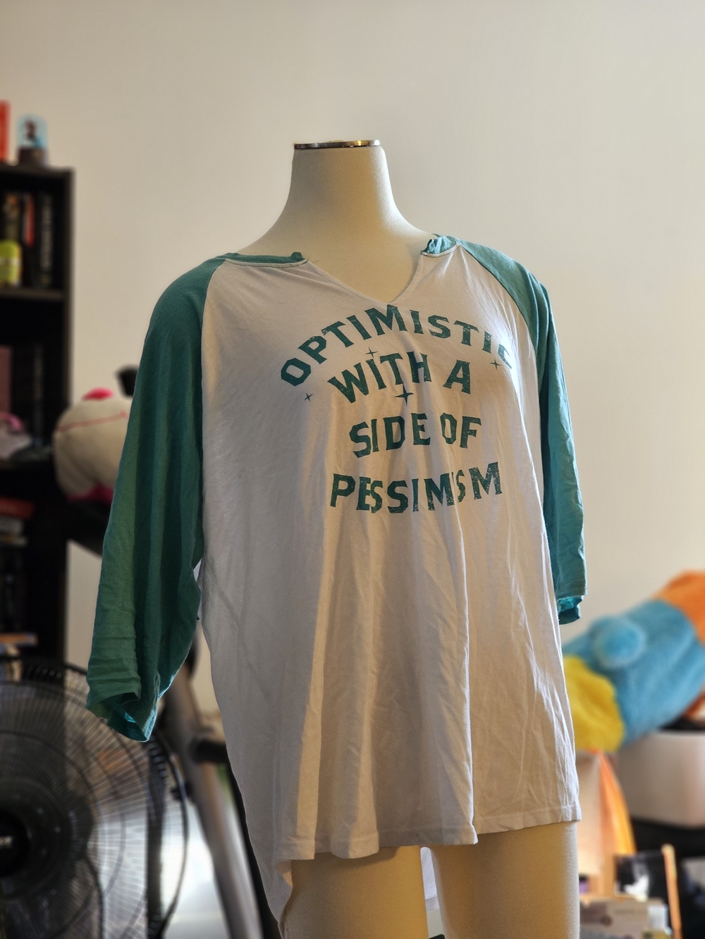 torrid White Tee with Teal Trim - Classic Fit